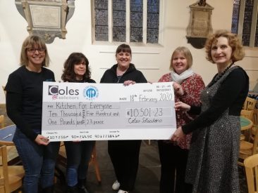 Generous donation from Coles Solicitors to homeless charity, Kitchen for Everyone